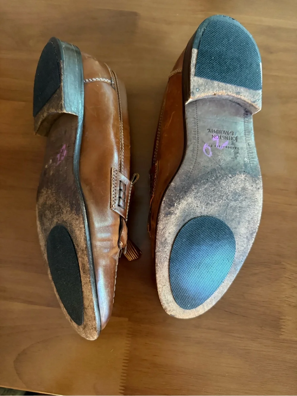 Vintage Johnston & Murphy Brown Leather Loafers